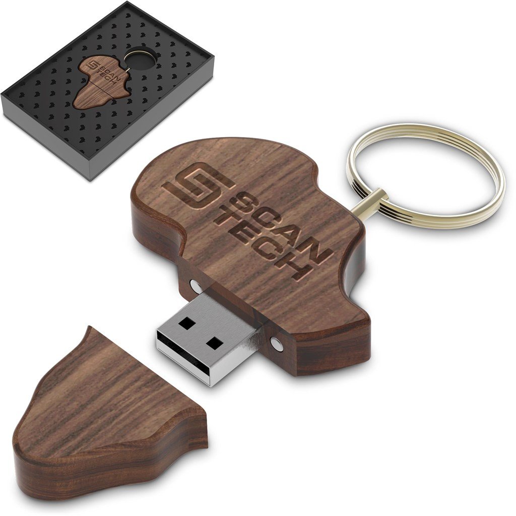 Afrique Flash Drive Keyholder - 16GB