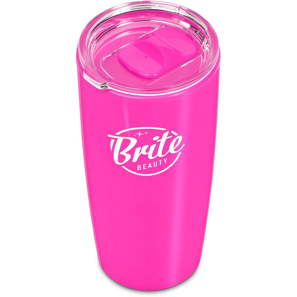 Daytona Plastic 2-in-1 Double-Wall Tumbler & Straw - 600ml