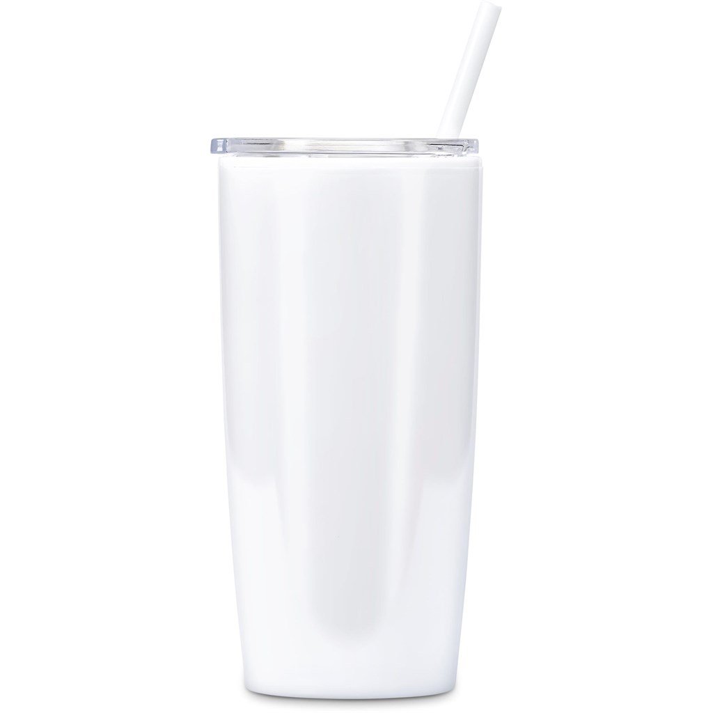 Daytona Plastic 2-in-1 Double-Wall Tumbler & Straw - 600ml