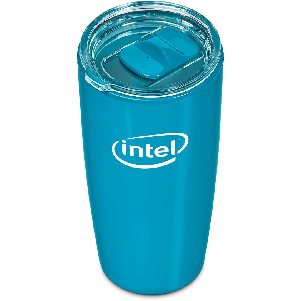 Daytona Plastic 2-in-1 Double-Wall Tumbler & Straw - 600ml