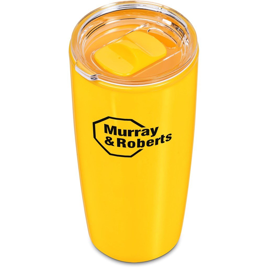 Daytona Plastic 2-in-1 Double-Wall Tumbler & Straw - 600ml