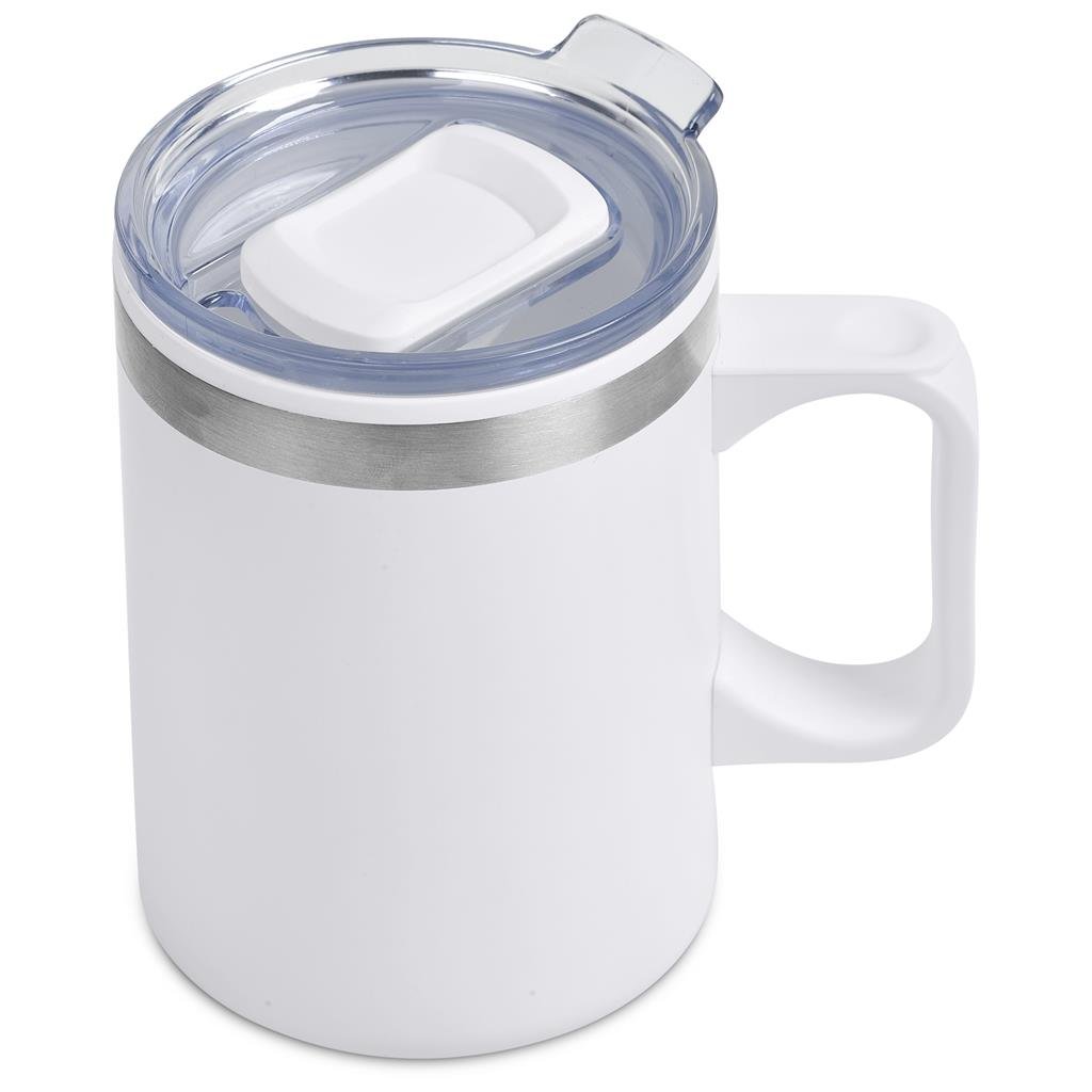 Angelo Stainless Steel & Plastic Double-Wall Mug – 360ml