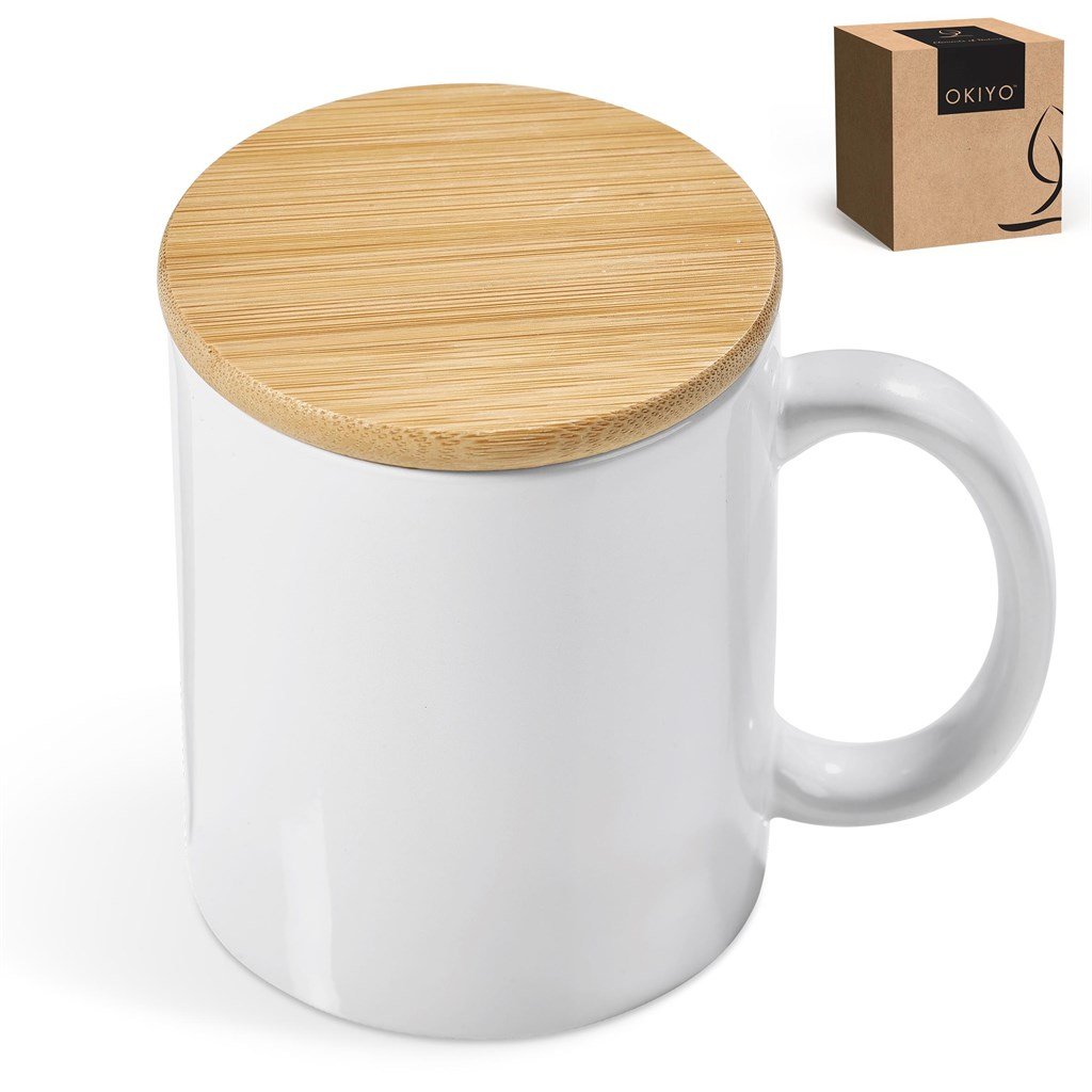 Sozo Bamboo & Ceramic Sublimation Coffee Mug - 330ml