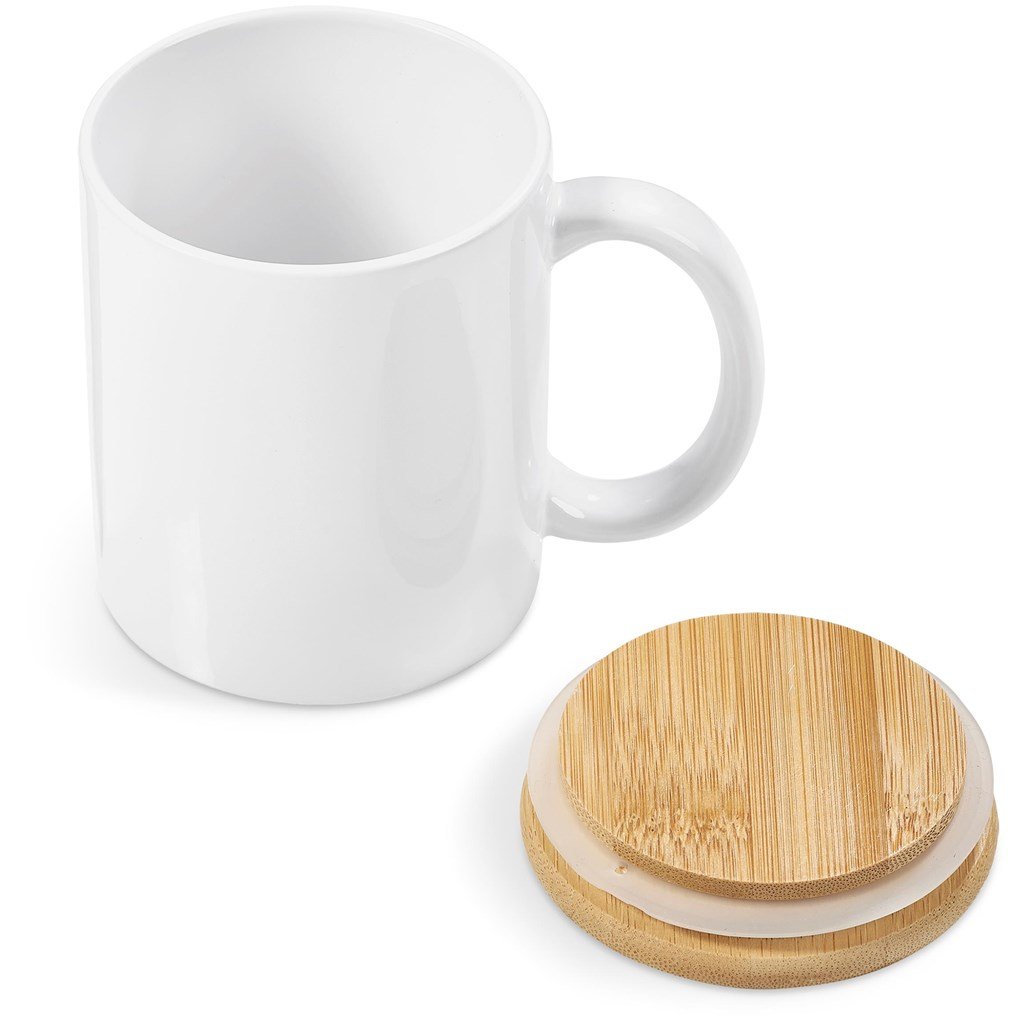 Sozo Bamboo & Ceramic Sublimation Coffee Mug - 330ml