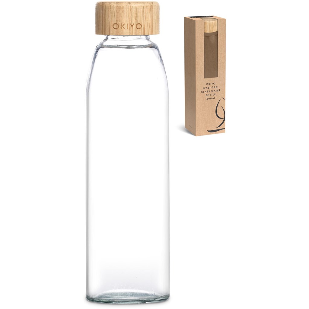 Wabi-Sabi Glass Water Bottle - 500ml