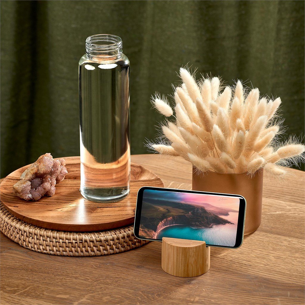 Kenko Phone Stand Glass Water Bottle – 700ml