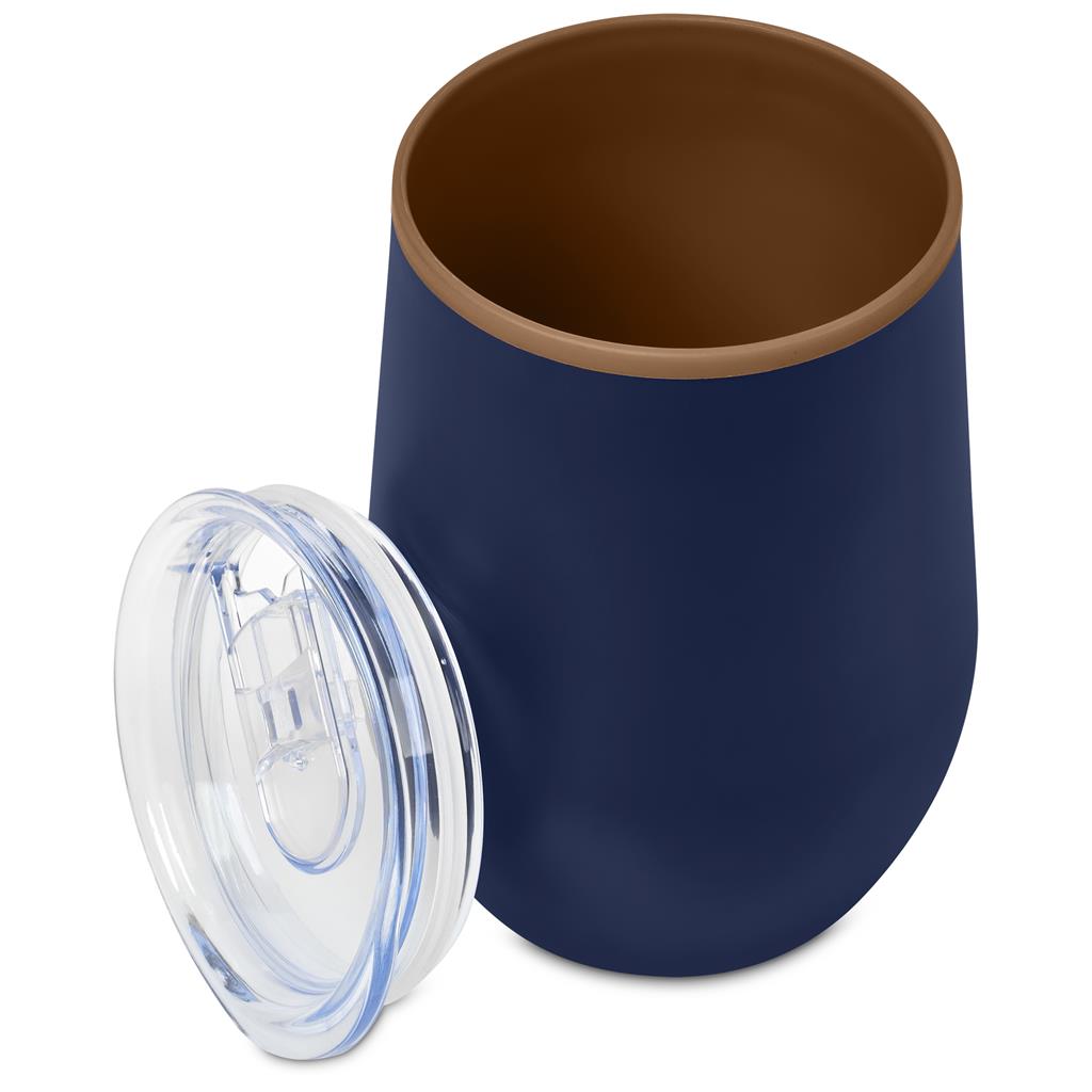 Ovolo Stainless Steel & Plastic Double-Wall Tumbler – 350ml