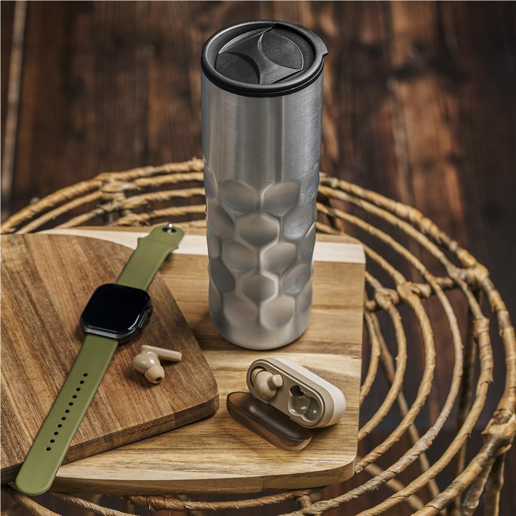 Stainless Steel and Plastic Double-Wall Tumbler - 450ml