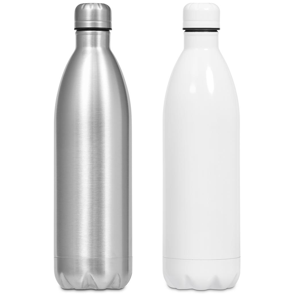 Serendipio Atlantis Stainless Steel Vacuum Water Bottle - 1 Litre - Silver