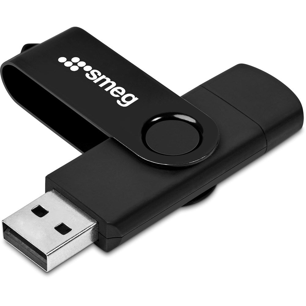 Shuffle Gyro Black Flash Drive – 8GB