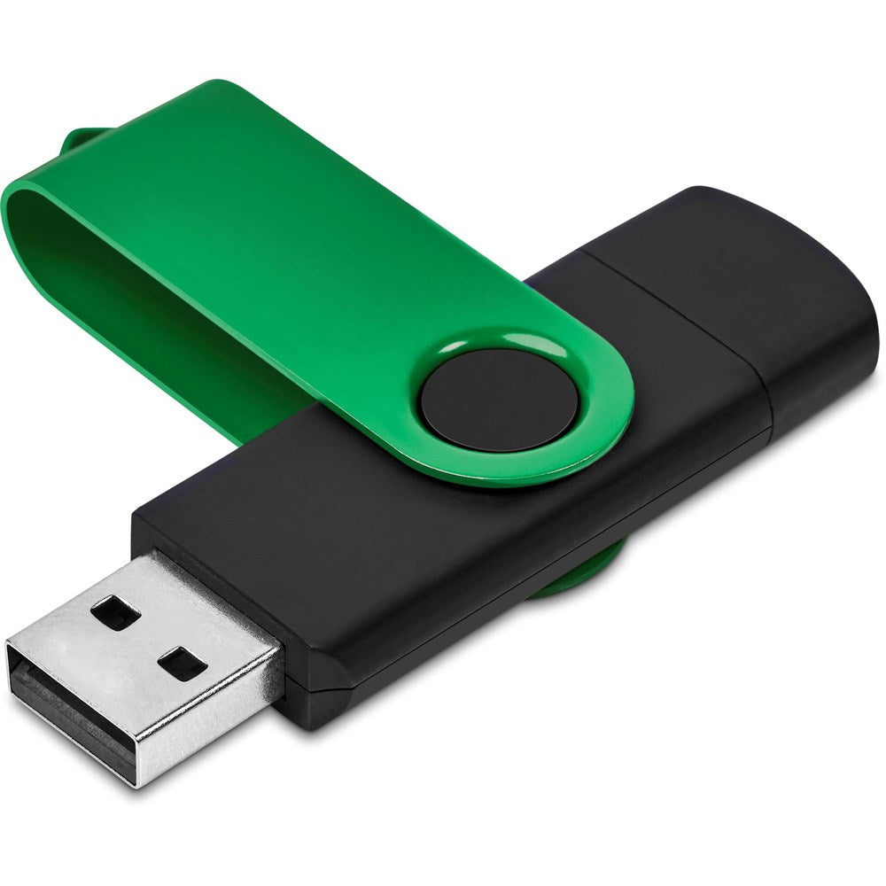 Shuffle Gyro Black Flash Drive – 8GB
