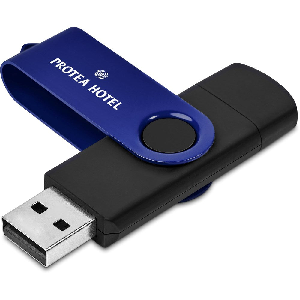 Shuffle Gyro Black Flash Drive – 8GB