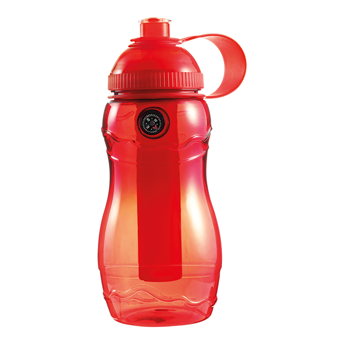 400ml Water Bottle with Freezer Stick and Compass