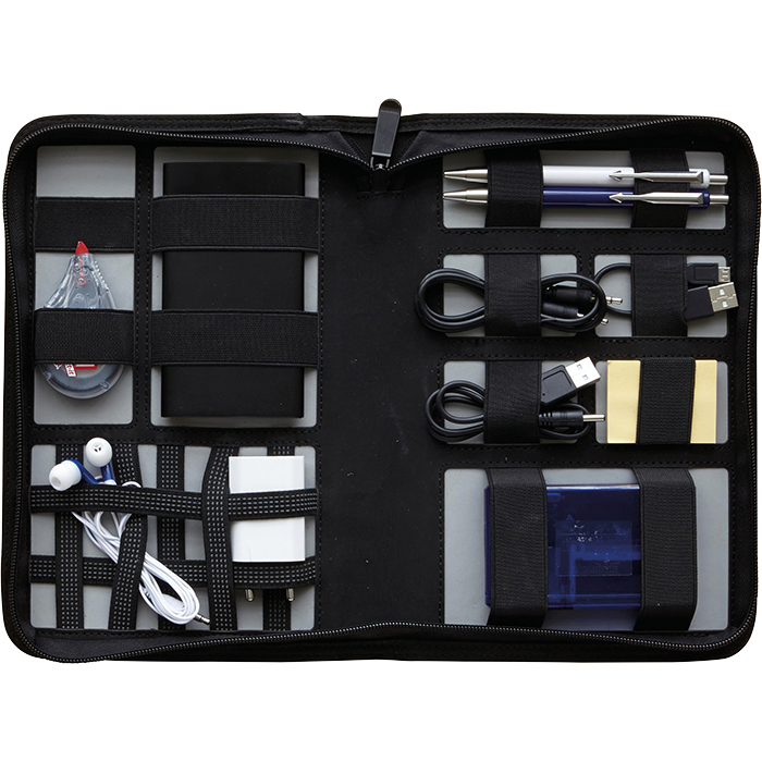PU Zippered Travel Wallet