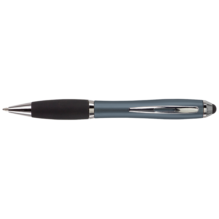 Ballpoint with Rubber Grip and Stylus