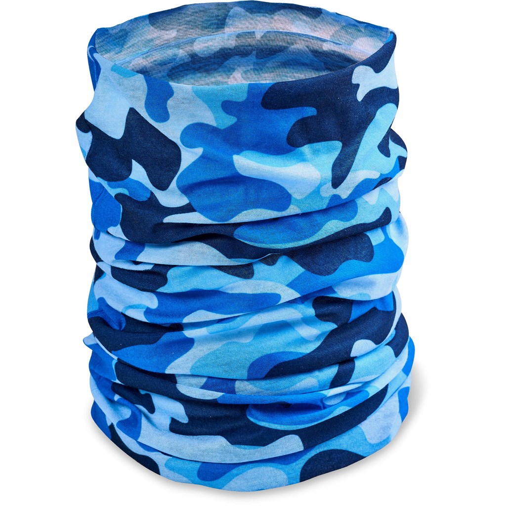 Kids Camo Flexi Tubular Bandana - Orange