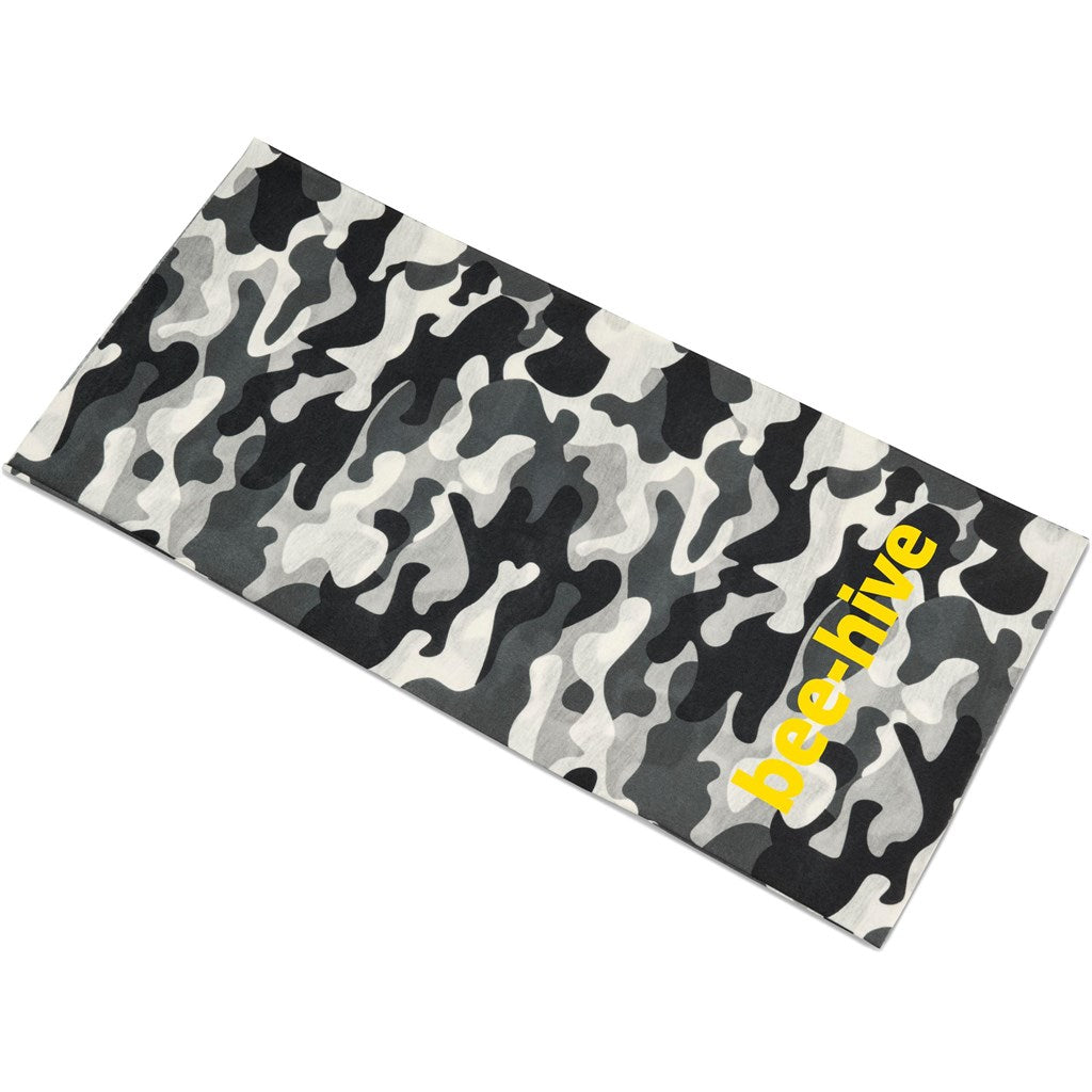 Kids Camo Flexi Tubular Bandana - Orange