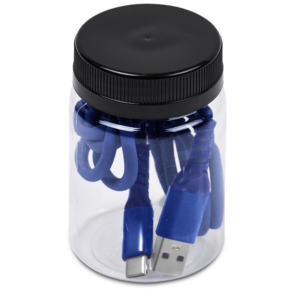 Capsit Fast Charge A2C Cable in Jar