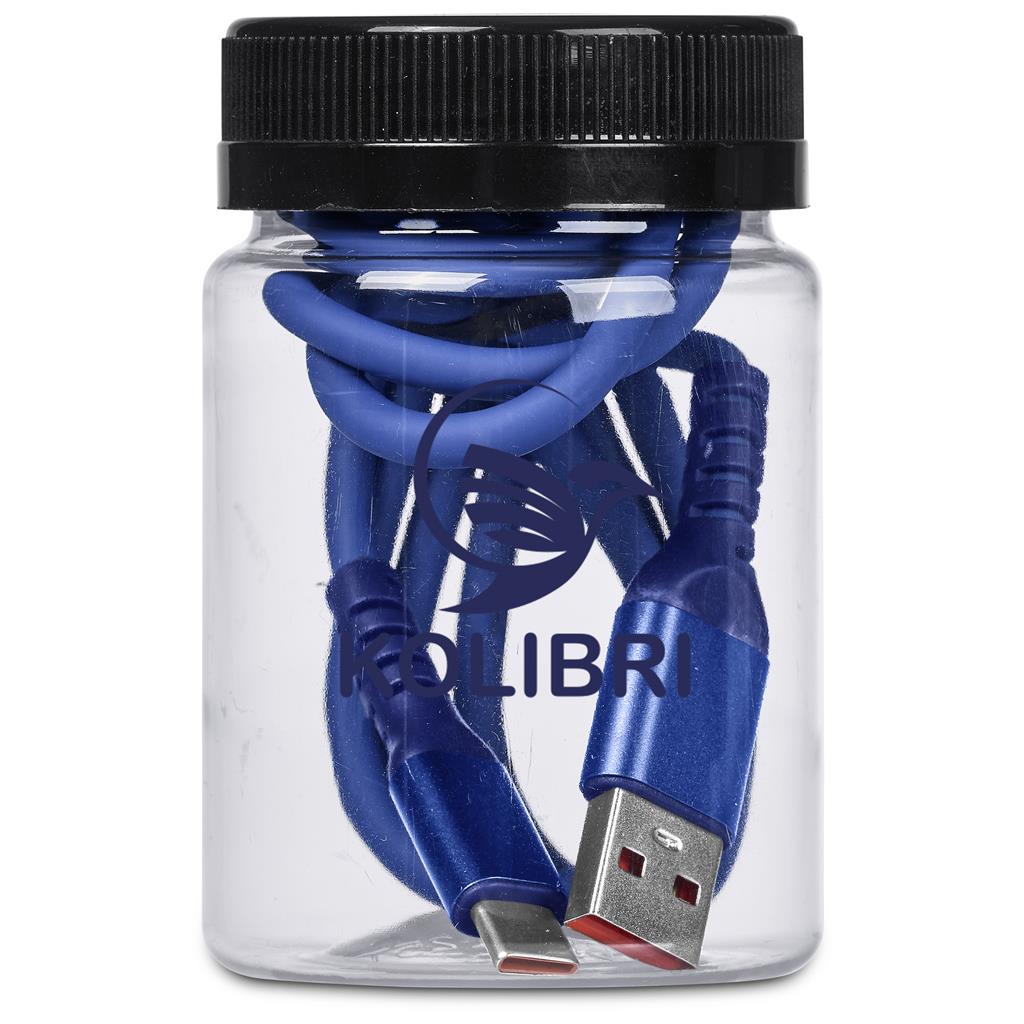 Capsit Fast Charge A2C Cable in Jar