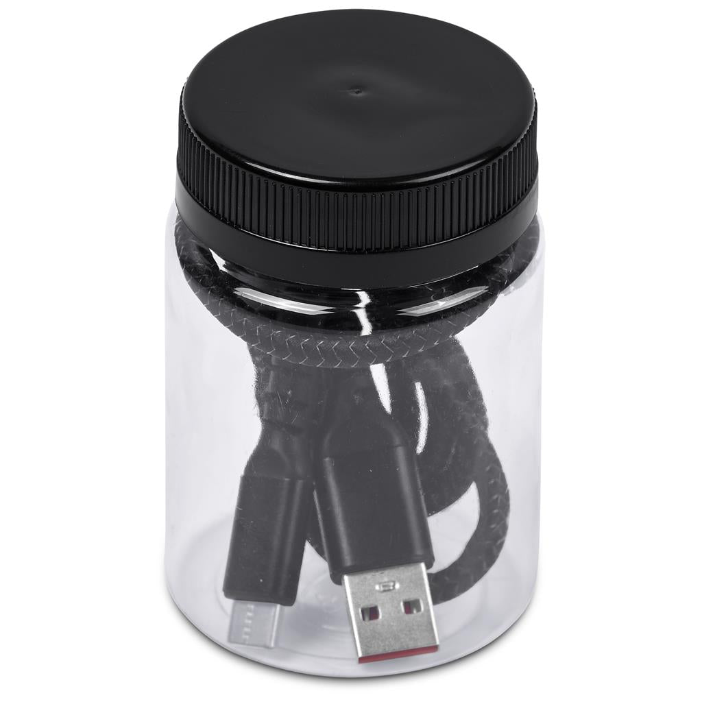 Muttle Fast Charge A2C Cable in Jar