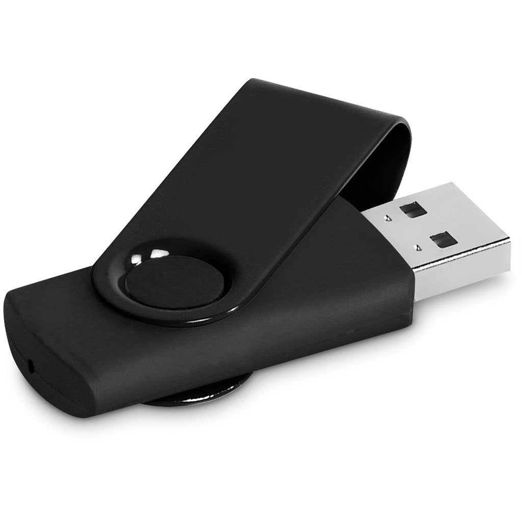 Axis Gyro Black Flash Drive - 8GB