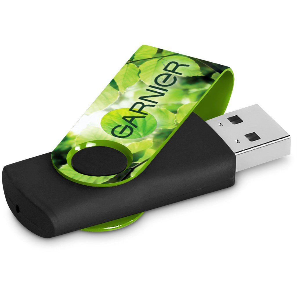 Axis Gyro Black Flash Drive - 16GB