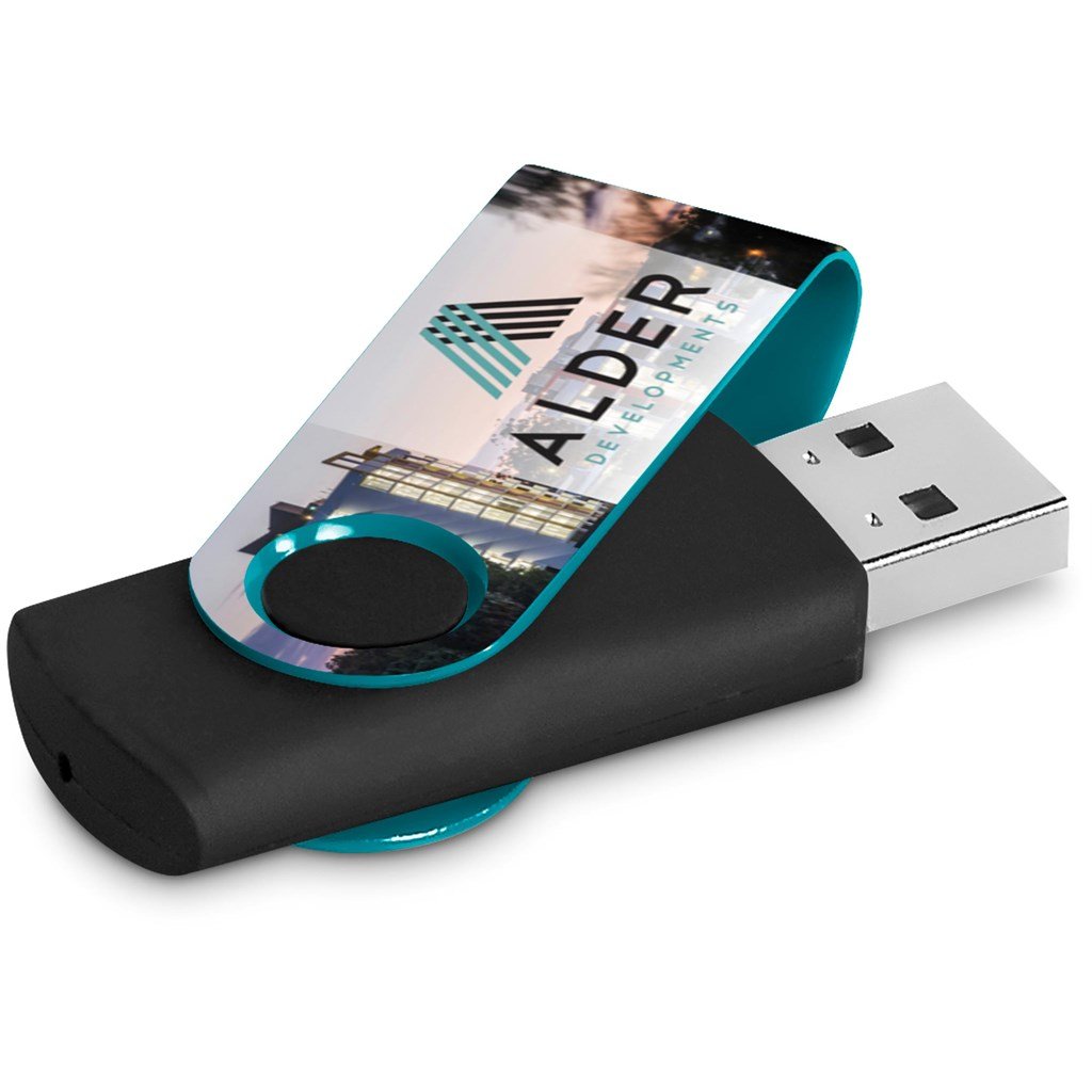 Axis Gyro Black Flash Drive - 16GB