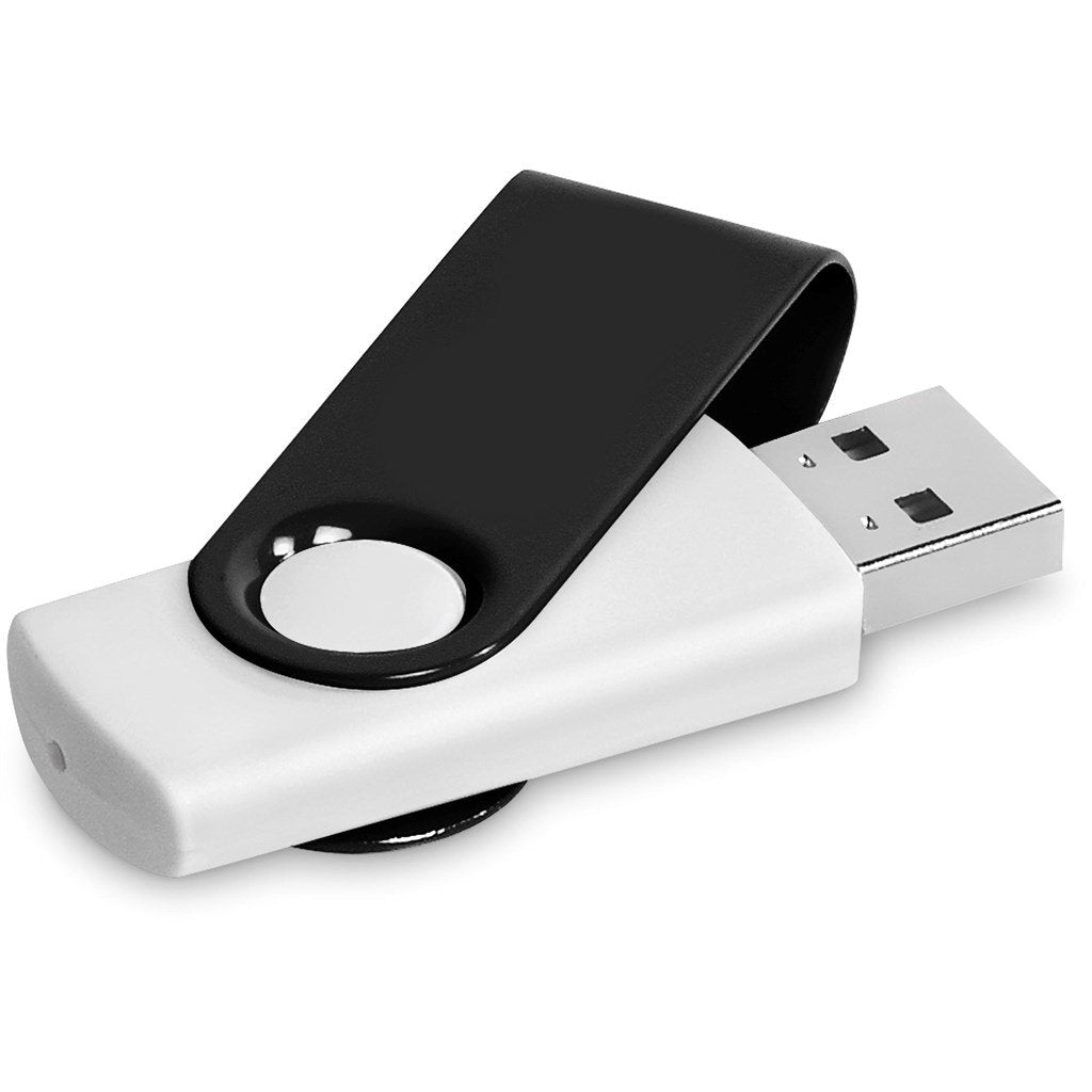 Axis Gyro White Flash Drive - 16GB