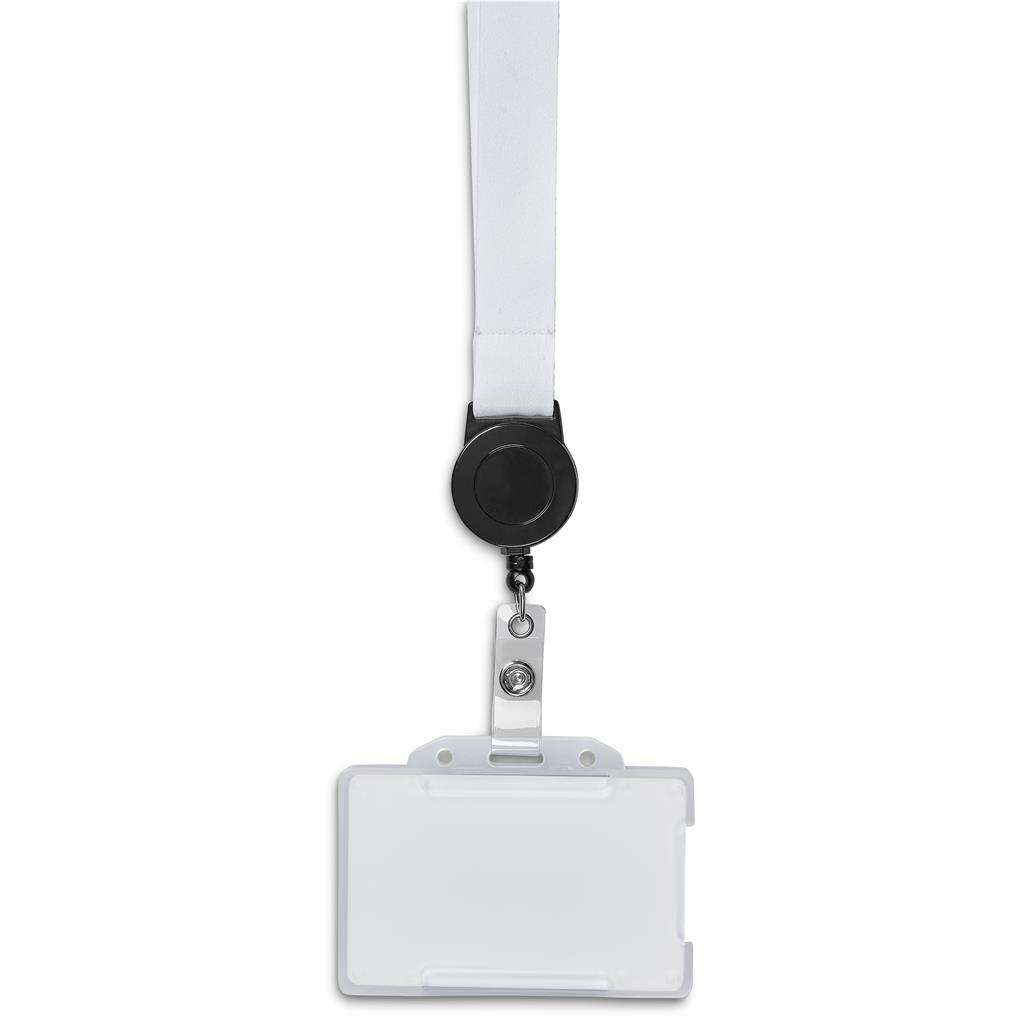 Badge Reel Single-Sided Satin Lanyard