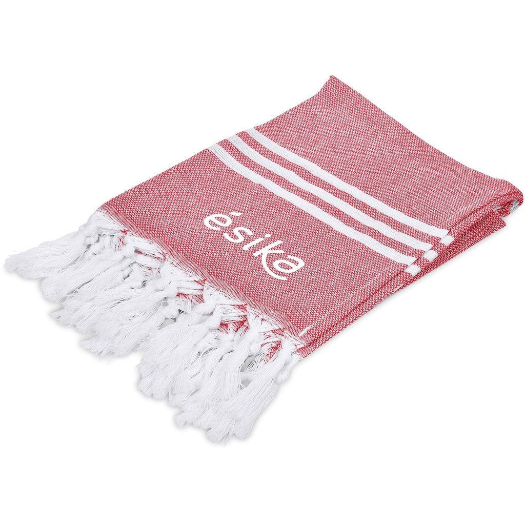 Santa Cruz Cotton-Rich Beach Towel & Drawstring Bag