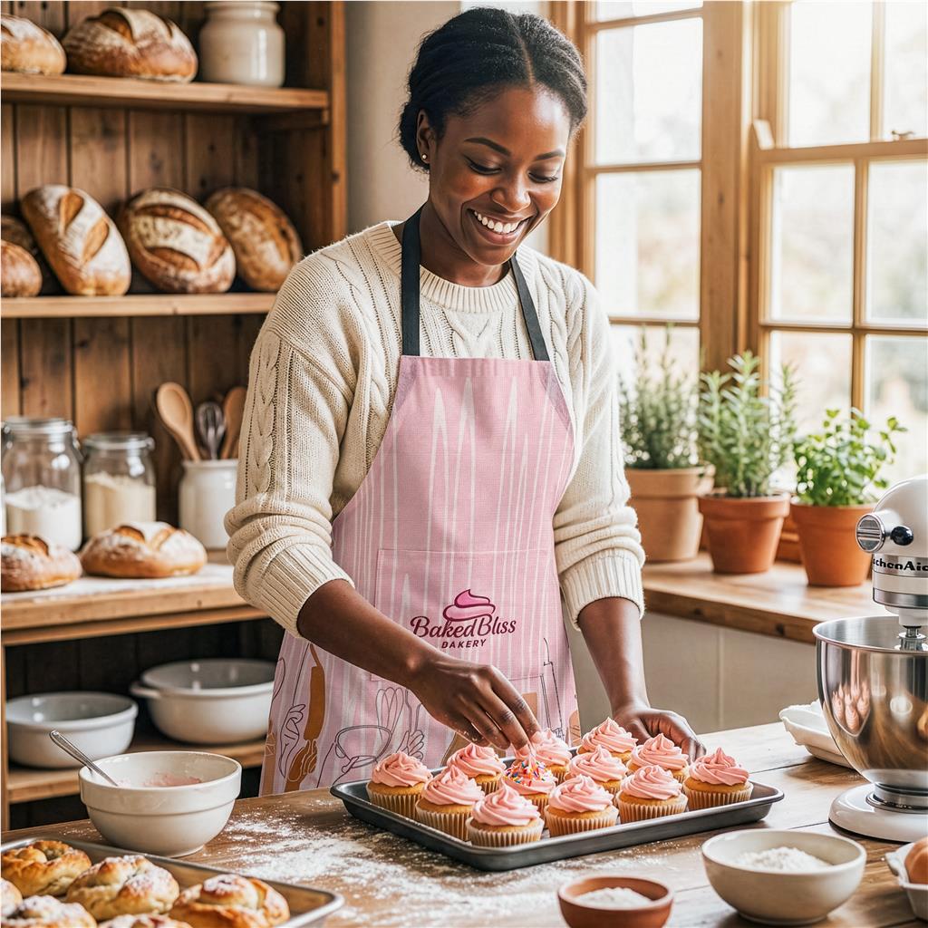 Custom Simma Recycled PET Stitch-Bond Apron