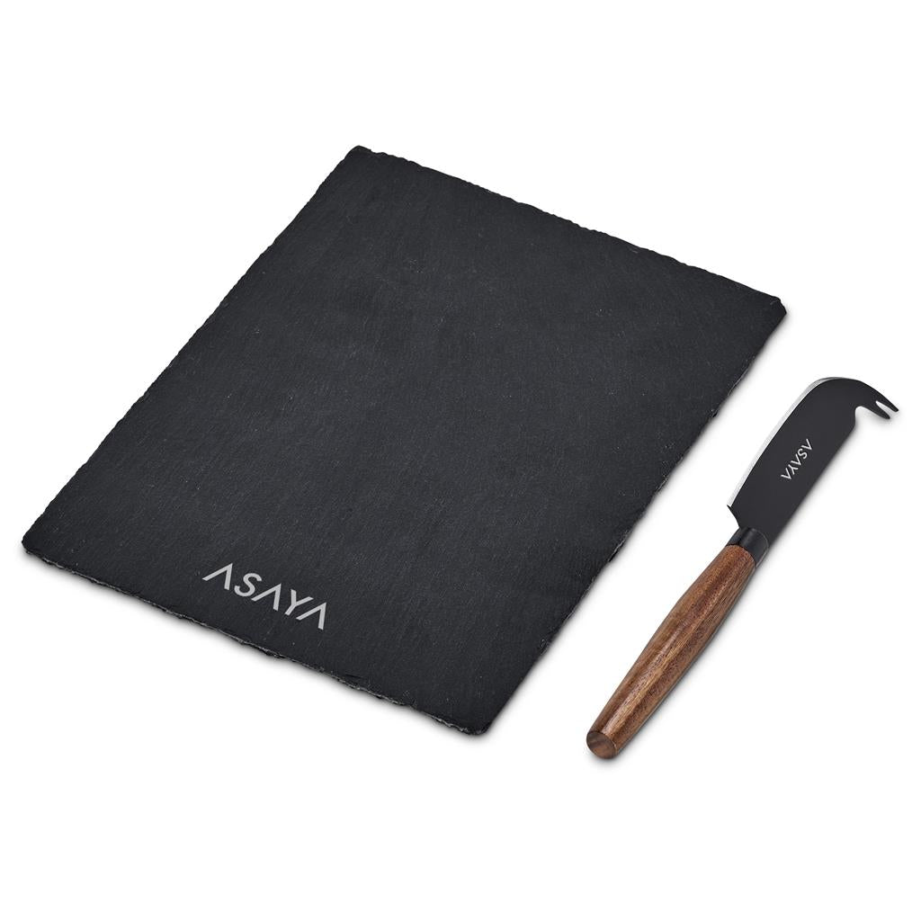 Clarens Slate Cheese Board Set