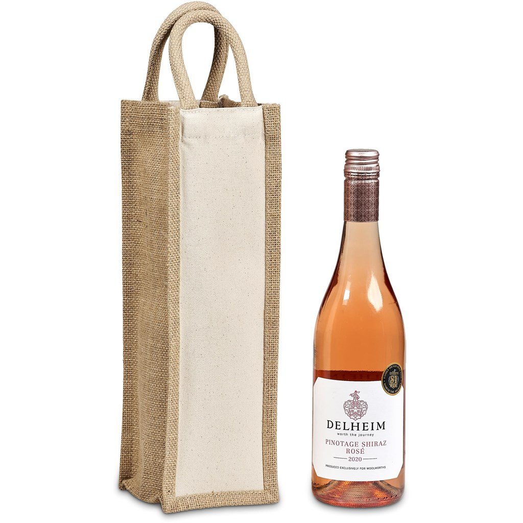 Inshu Jute & Cotton Wine Tote