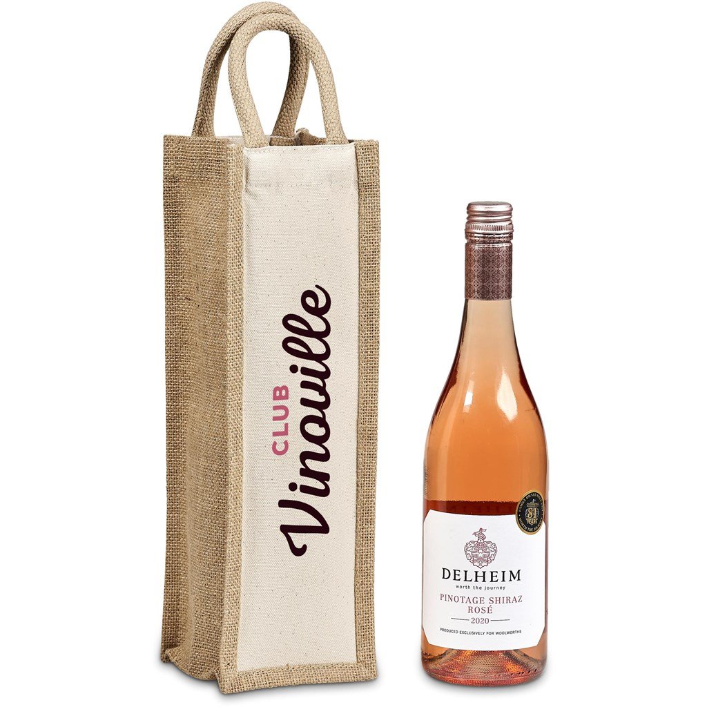 Inshu Jute & Cotton Wine Tote