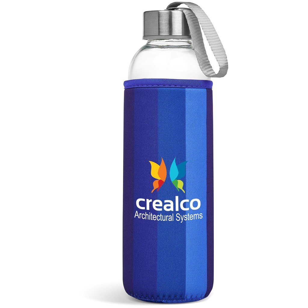 Quirky Glass Water Bottle - 500ml