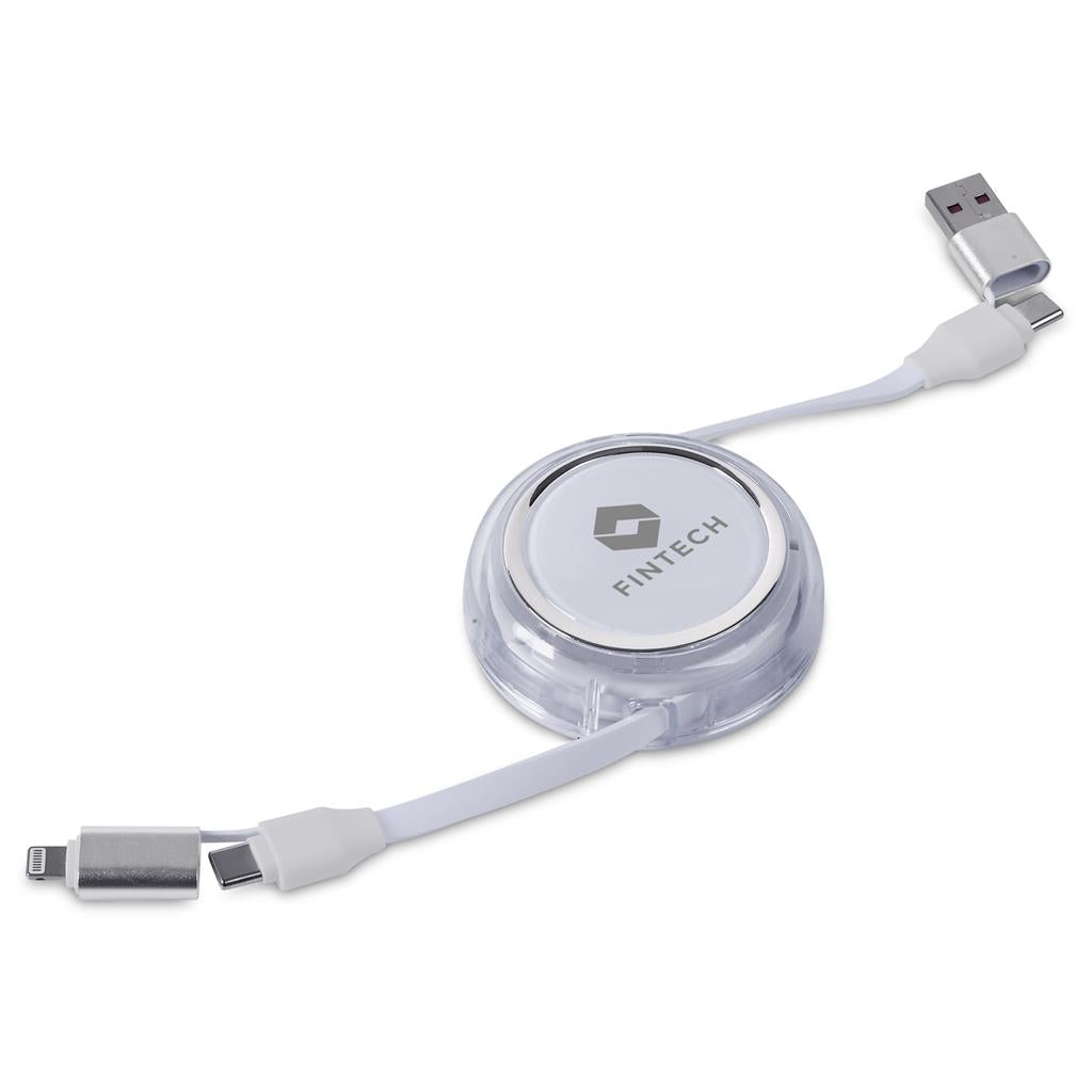 Luanda 4-in-1 Retractable Fast Charge 240W PD Cable
