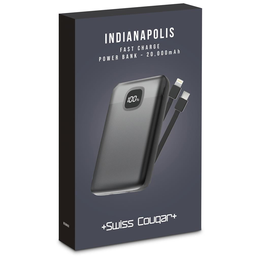 Indianapolis Fast Charge 22.5W Power Bank -20,000mAh