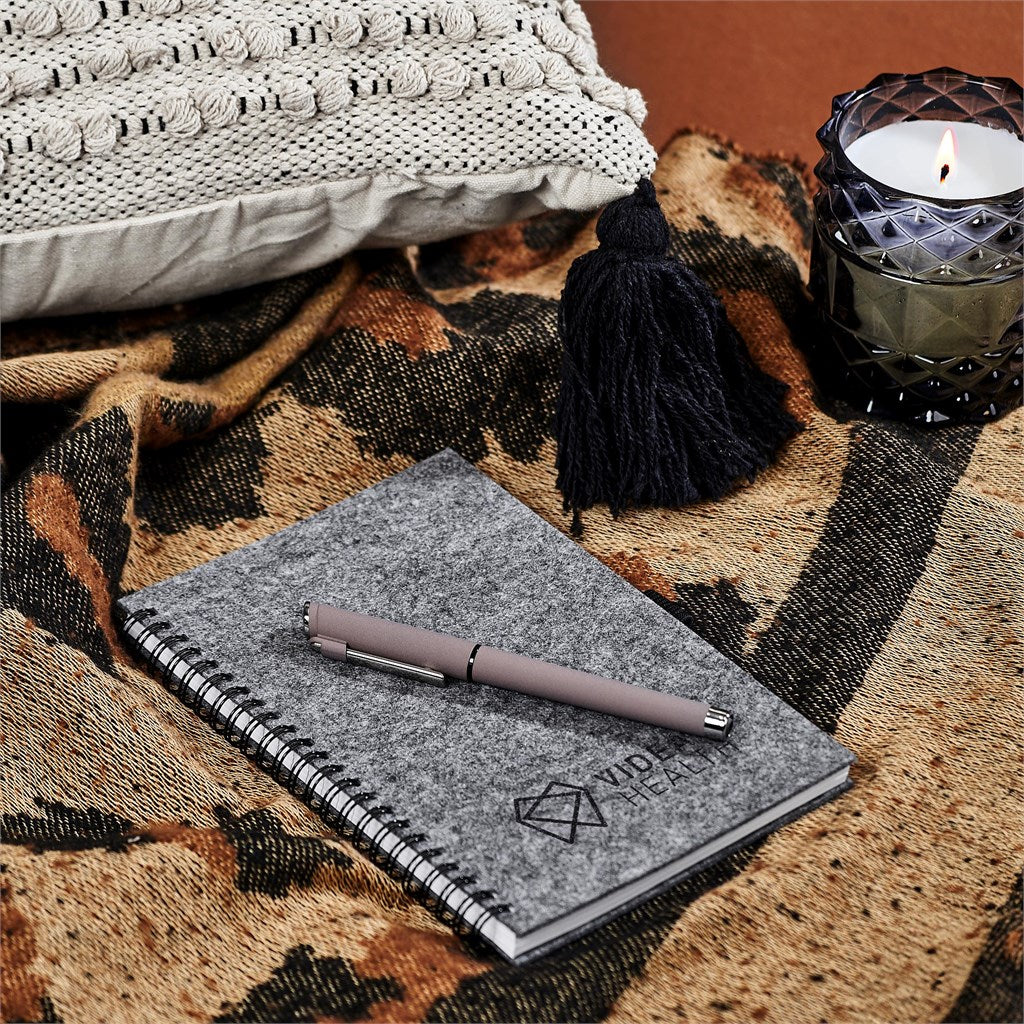 Fuji Recycled PET Felt A5 Spiral Notebook