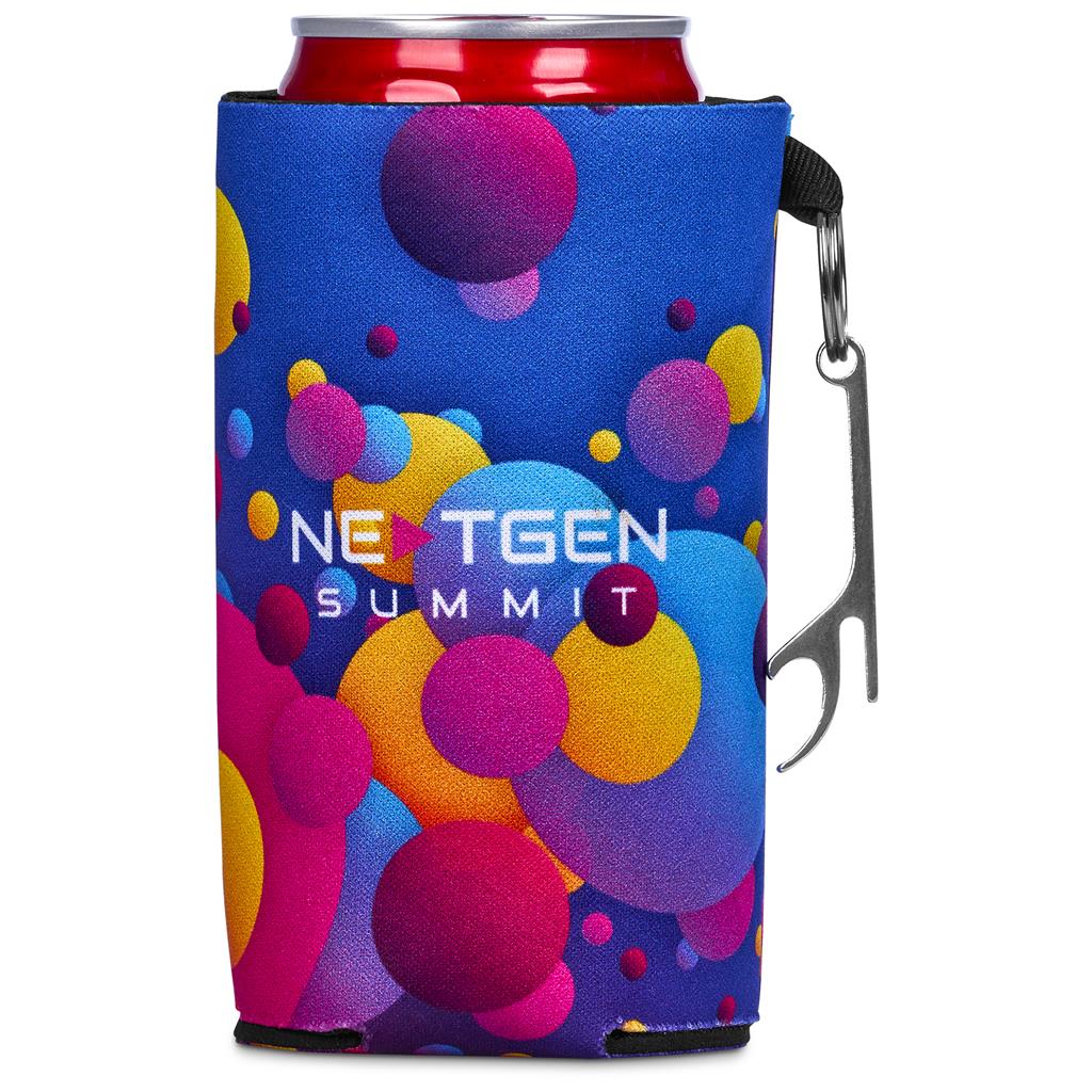 Pre-Printed Sample Custom Freezo Neoprene Stubby Cooler With Bottle Opener