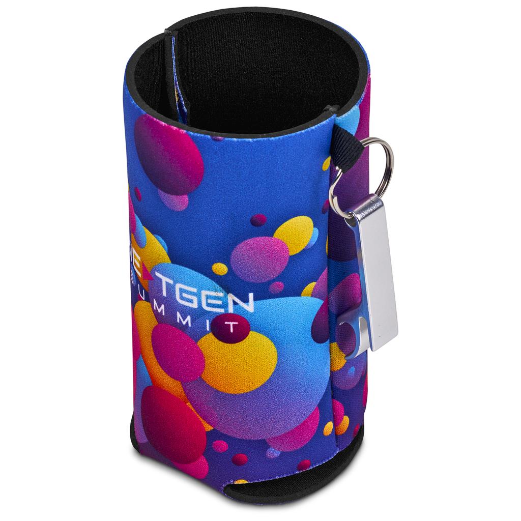 Pre-Printed Sample Custom Freezo Neoprene Stubby Cooler With Bottle Opener