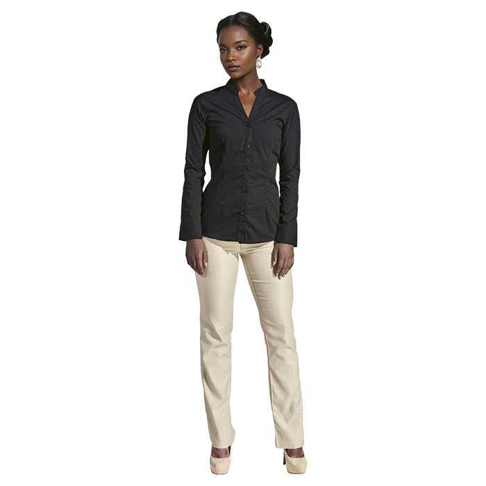 Ladies Barista Blouse Long Sleeve