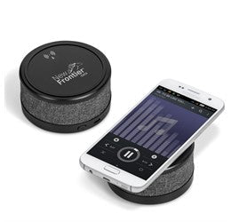 Aberdeen Wireless Charger & Bluetooth Speaker-Grey-GY