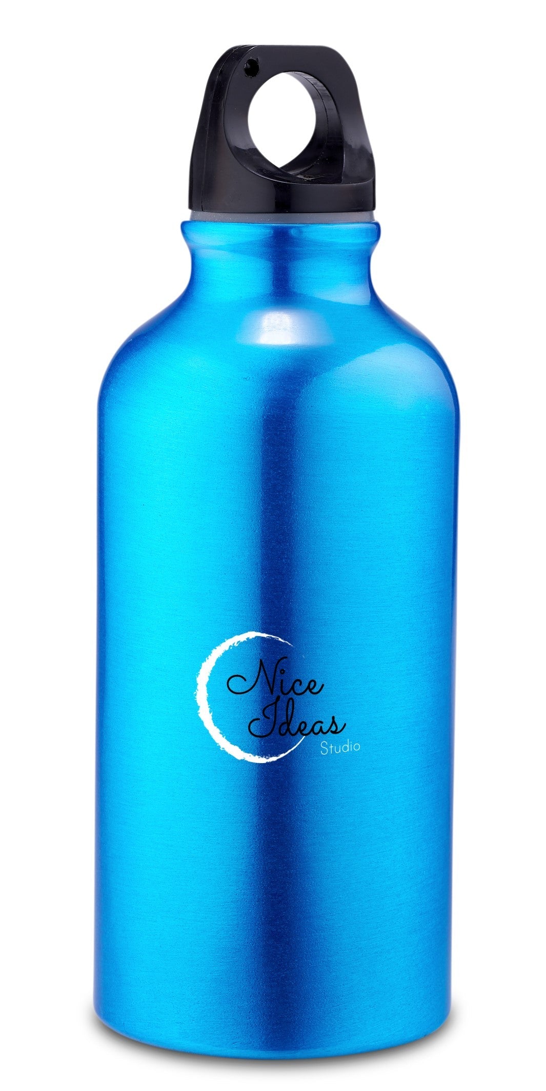 Vibrant Metallic Water Bottle - 400ml-Water Bottles-Cyan-CY