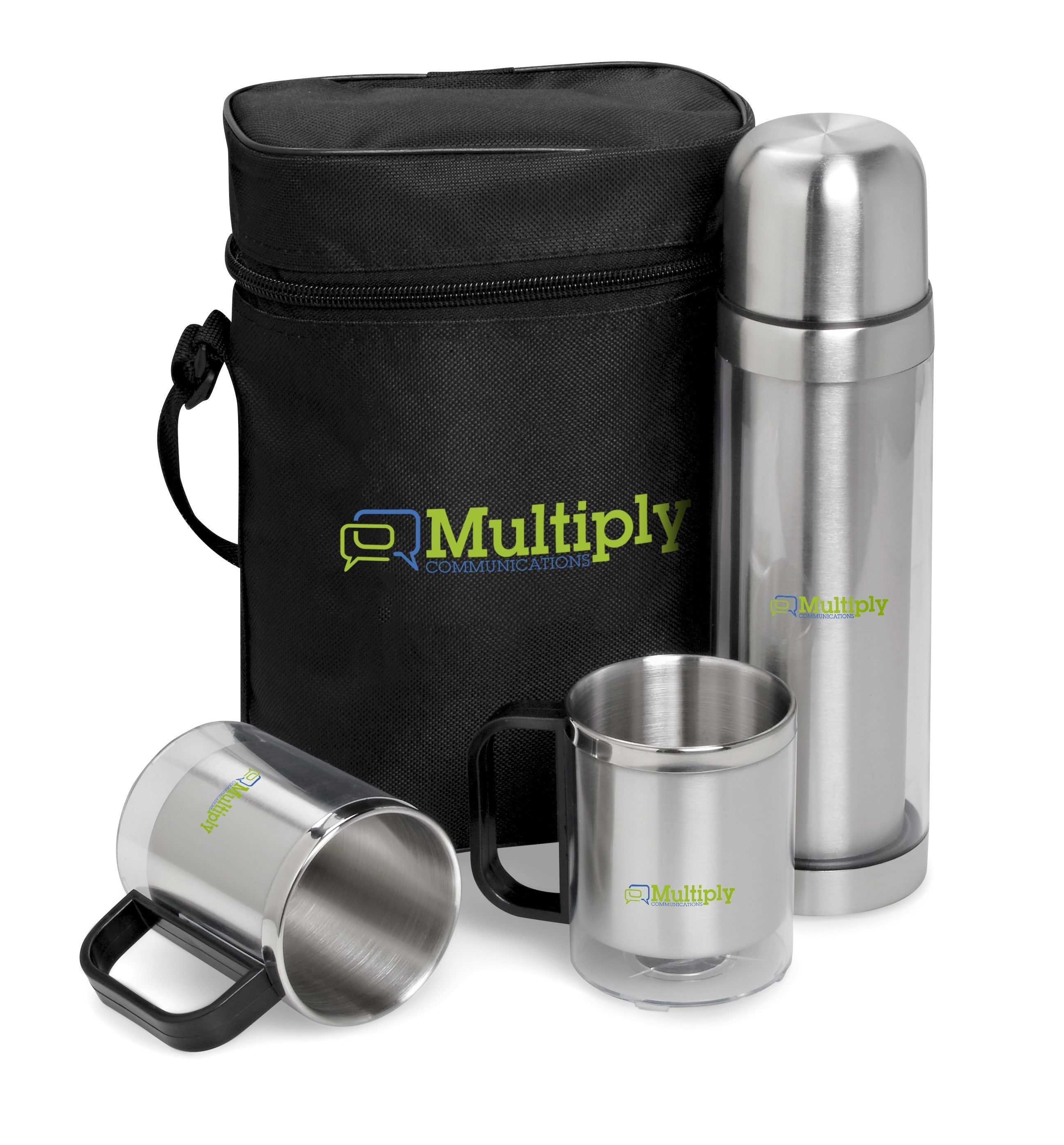 Admiral Double-Wall Flask & Mug Set - 500Ml-Mugs-Transparent/Frosted White-T