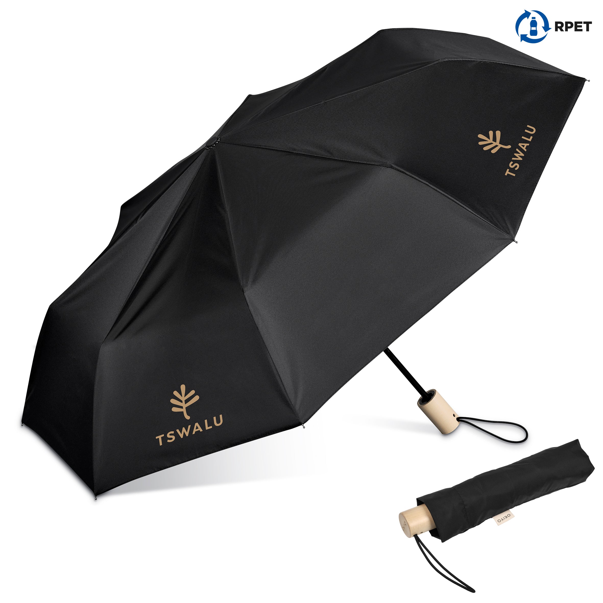 Ameno RPET Compact Umbrella Black / BL