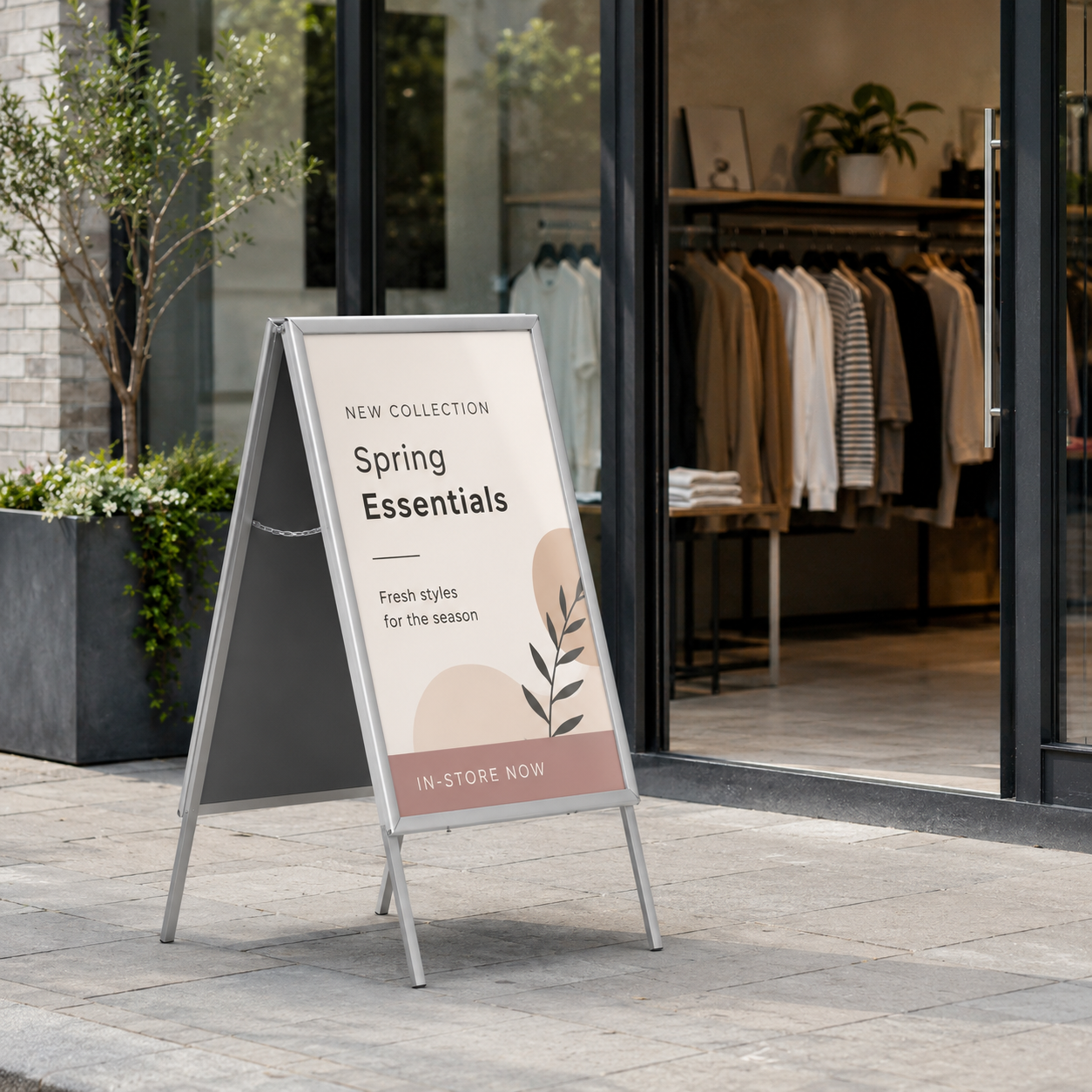 A2 Double-Sided Aluminium A-Frame Pavement Sign