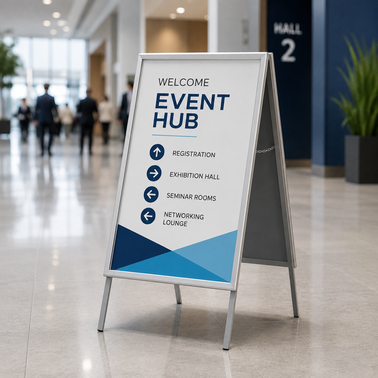 A2 Double-Sided Aluminium A-Frame Pavement Sign
