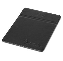 Ashburton Mouse Pad With Wireless Charger-Black-BL