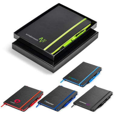 Avatar A5 Hard Cover Notebook Gift Set-Black-BL