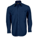Basic Poly-Cotton Lounge Long-Sleeve Shirt Navy / MED / Regular - Shirts & Tops